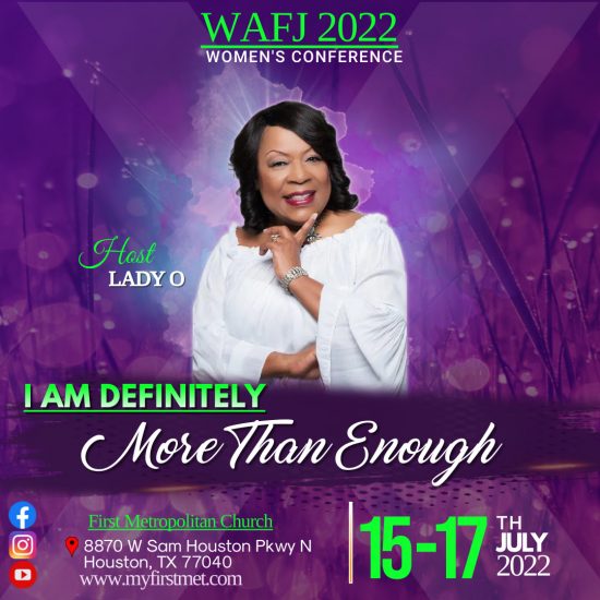 WAFJ Conference 2022 – I Am Definitely More Than Enough–Friday, July ...